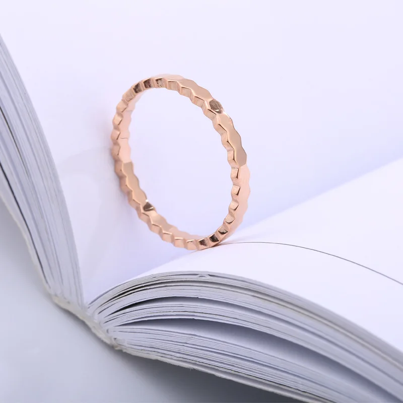 Кольцо улей для женщин титановая сталь розовое золото цвет хит продаж кольцо