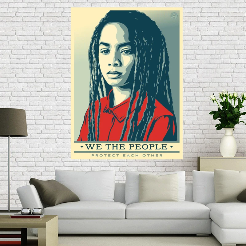 Пользовательские Холст плакат не война Арт плакат печать Shepard Fairey 90x60 см отделочная ткань для дома ткань стены плакат печать шелковая ткань - Цвет: 3