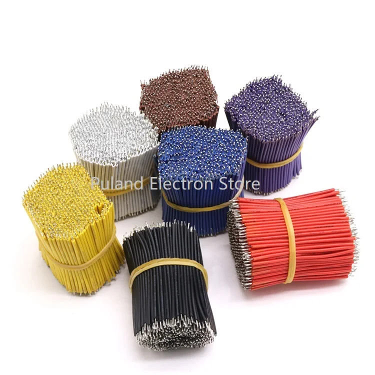 30 шт. 50 мм Fly Jumper провод 24AWG OD 1 4 ПВХ изолированный электронный припой кабель 2