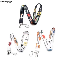 homegaga friends tv show keychain lanyard webbing ribbon neck strap fabric para id badge phone holder necklace accessories d1473