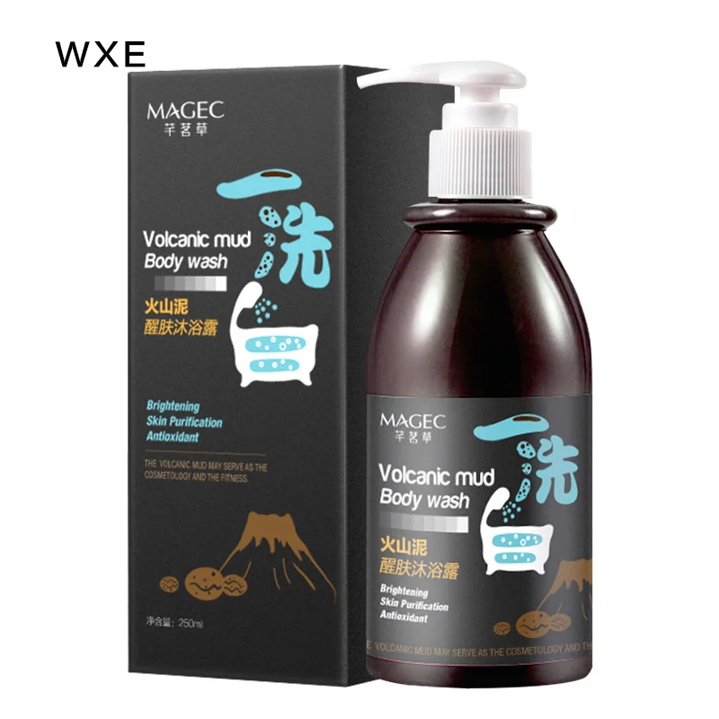 WXE вулканический грязевой гель для душа Весь Уход за телом быстрое глубокое