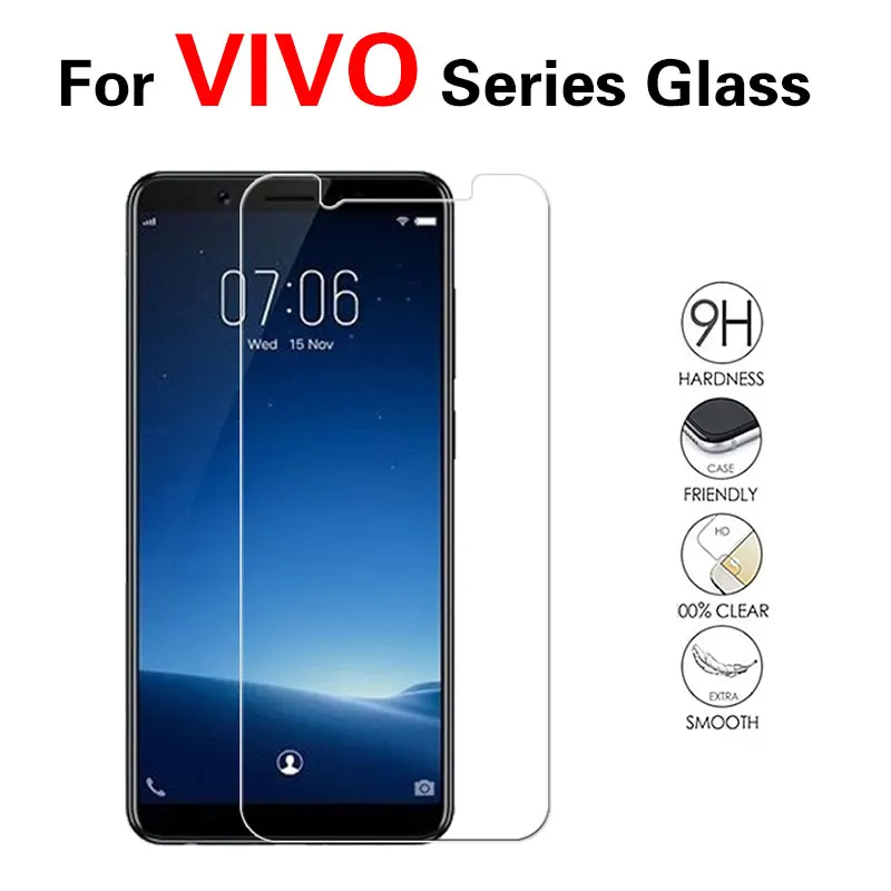 Защитное стекло закаленное для Vivo V3 V5 Max V7 V9 Plus Lite Pro|Защитные стёкла и плёнки