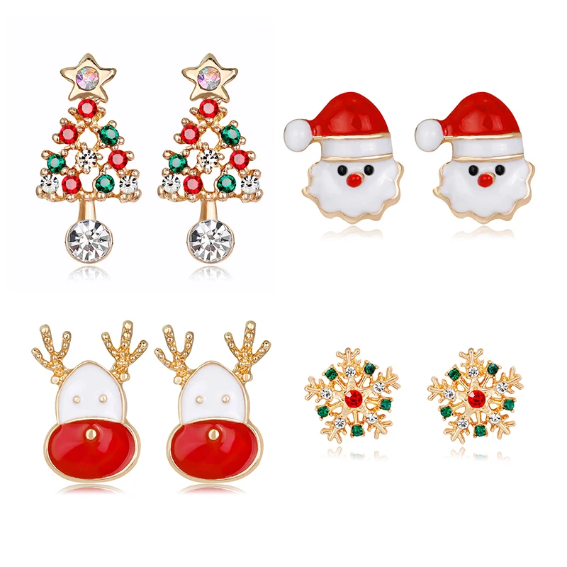 Рождественские серьги для женщин рождественские украшения для дома Navidad рождественские украшения Рождественский подарок Счастливый год