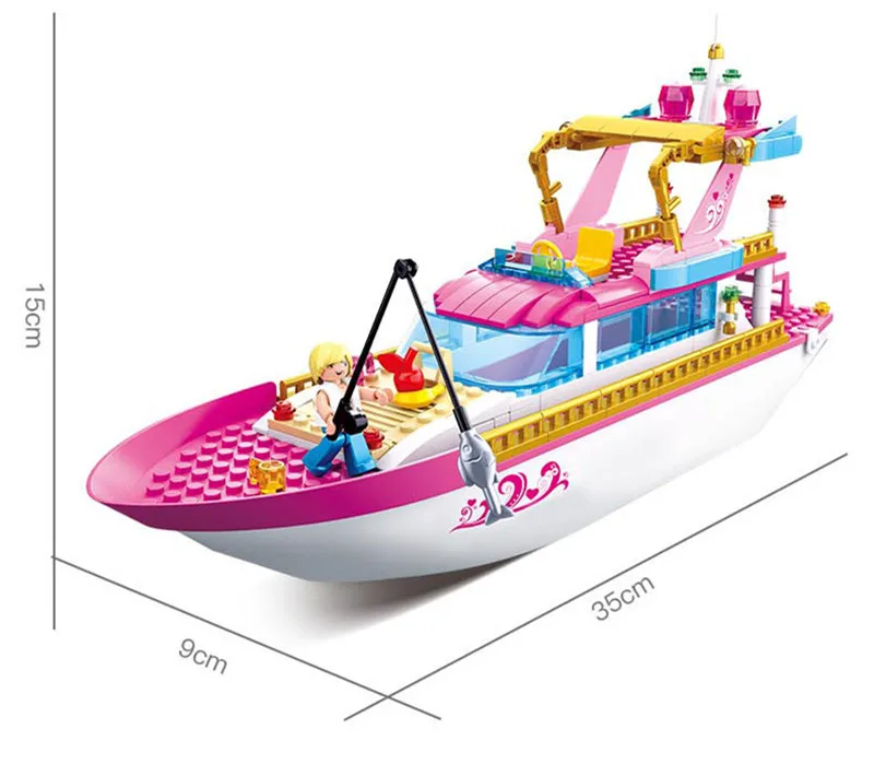 Конструктор принцесса для квартиры сада виллы замка городского дома яхты