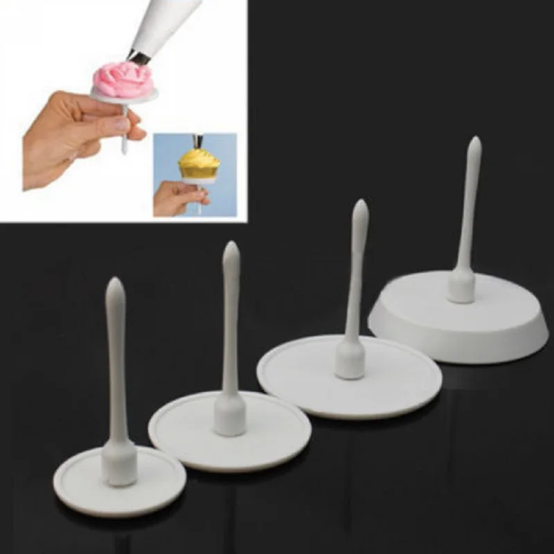 4 шт. подставка для ногтей с цветами украшения крема кухонные принадлежности