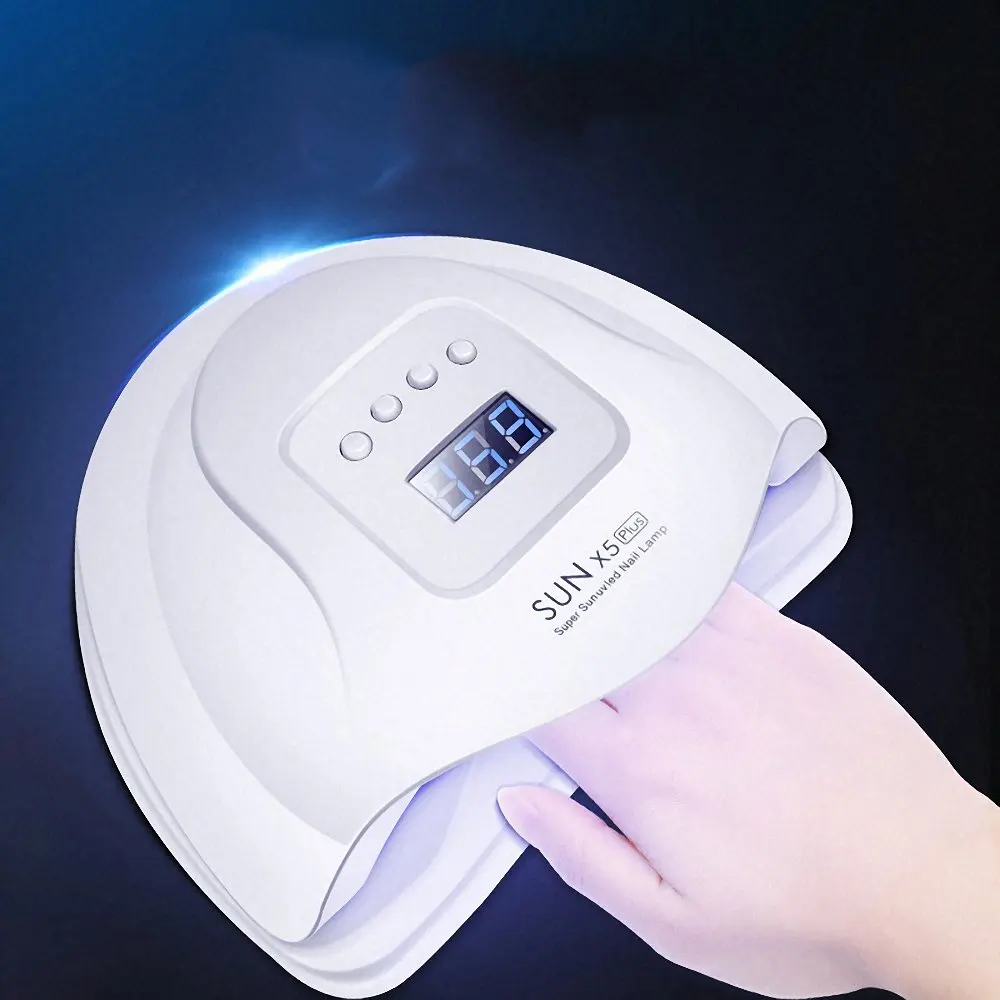 SUN 5X Plus Nail Dryer 80W UV LED Lamp Digital Display Speed Drying Gel Pink White Manicure Art Tools | Красота и здоровье