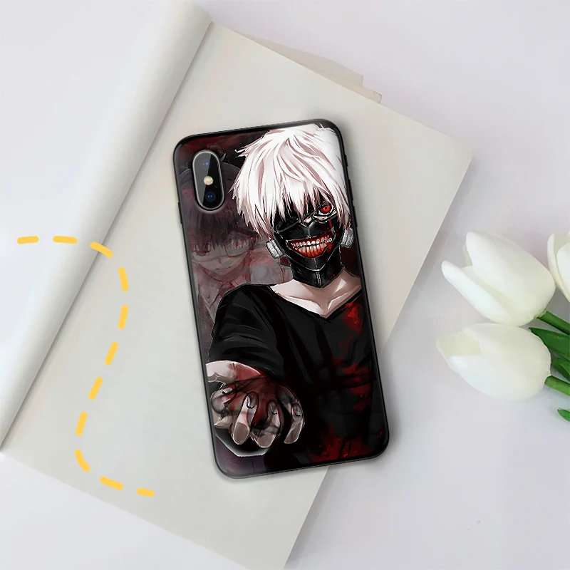 Фото Tokyo ghoul Soft TPU Case For Apple iPhone X XR XS MAX 5 5S 5C SE 6 6S 7 8 Plus ipod touch Silicone Cover Мобильные телефоны и Tokyo ghoul Soft TPU Case For Apple iPhone X XR XS MAX 5 5S 5C SE 6 6S 7 8 Plus ipod touch Silicone Cover Мобильные телефоны и