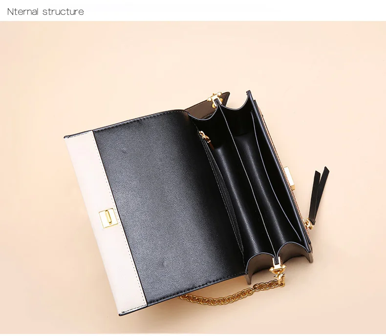 ESUFEIR Кожаная сумка на длинном ремне для женщин Vintage Flap Bag Модная цепочка с круглым кольцом Женская сумка через плечо Маленькие женские сумки