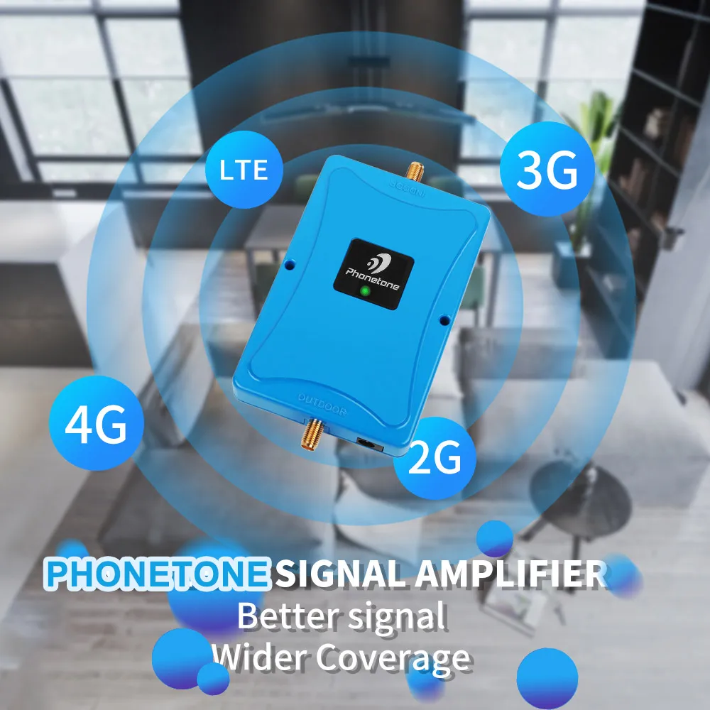 Усилитель сигнала мобильного телефона 3G 1900 МГц усилитель 4G 72 дБ с усилением Band 2