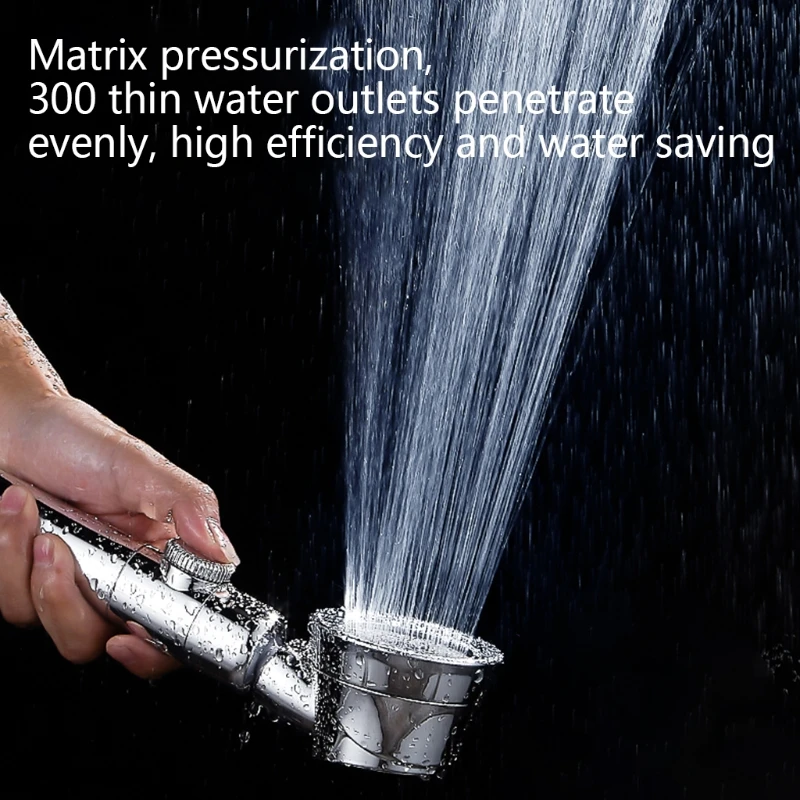 

Rotatable Hand Shower Set W/ Shower Head Hose Rainfall Shower Combo Set 3-Modes One-key Control for Shower System