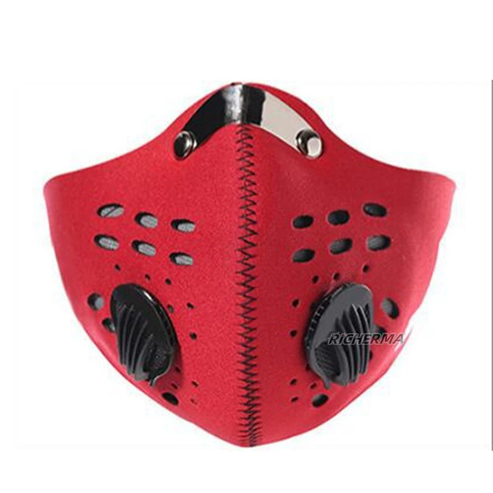 Черная Спортивная маска для велосипеда дышащая Пылезащитная Военная лица