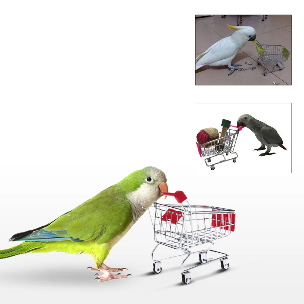 1 предмет милая игрушка для питомца из металла Мини Корзина Pet Птица Попугай