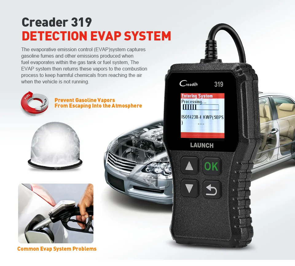 Launch X431 Creader 319 CR319 автомобильный считыватель кодов Obd2 сканер полная функция OBD2