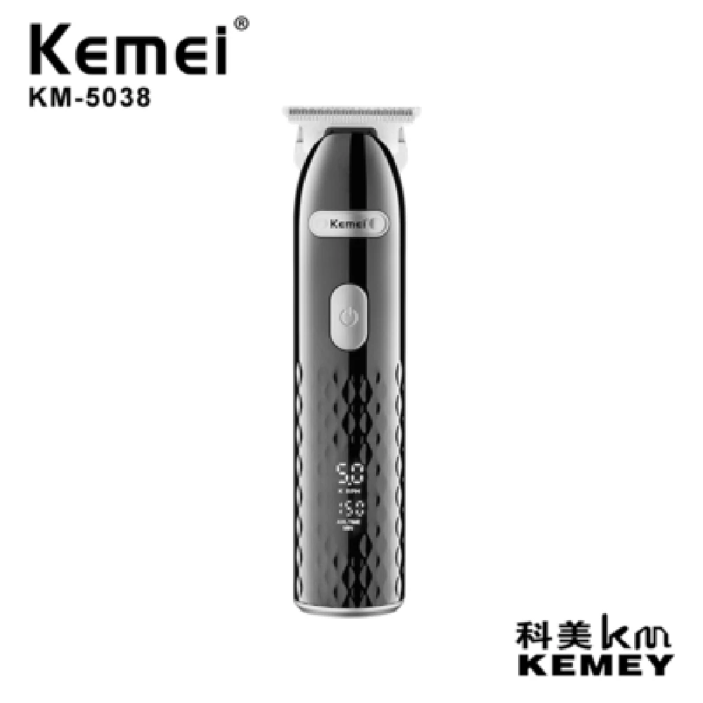 

Kemei Hair Trimmer USB Rechargeable Hair Clipper Haircut Machine Oil Head Clipper Carving Hair Line White Gradient LCD KM-5038
