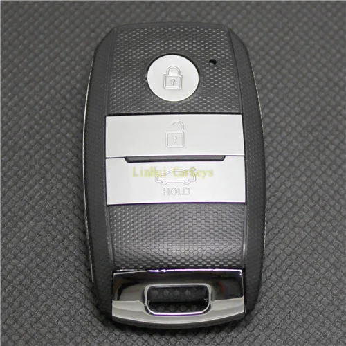 PINECONE Чехол для автомобильного ключа для KIA K3 K5 Smart Key 4 кнопки Uncut латунный клинок пустой корпус для дистанционного ключа чехол 1 шт - Количество кнопок: Shell and Blade