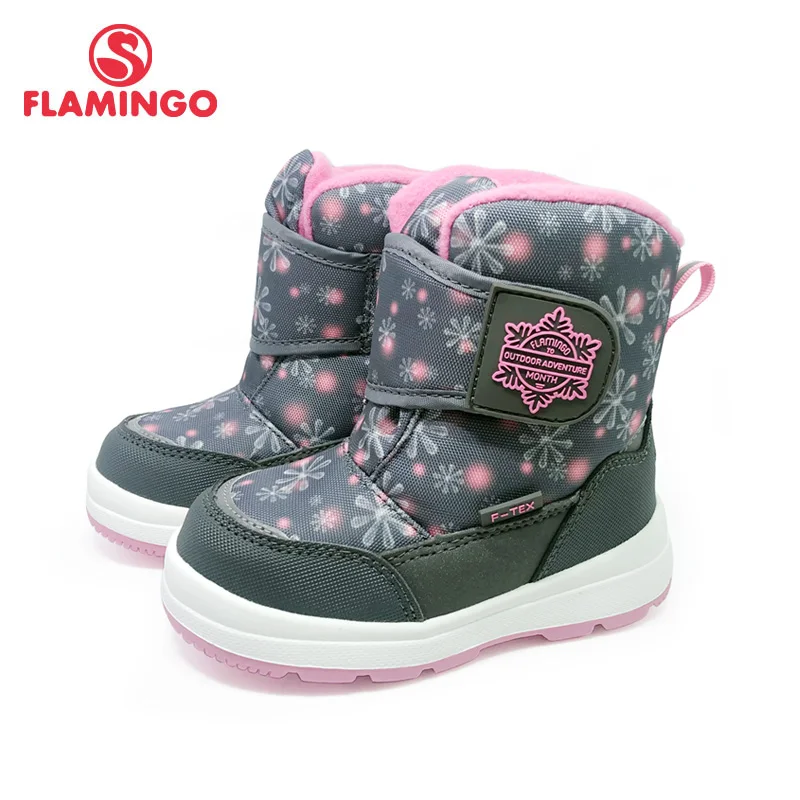 

FLAMINGO Winter Wool Keep Warm Shoes Anti-slip Children High Quality Snow Boots for Girl Size 24-29 Free Shipping G5-2014/2015