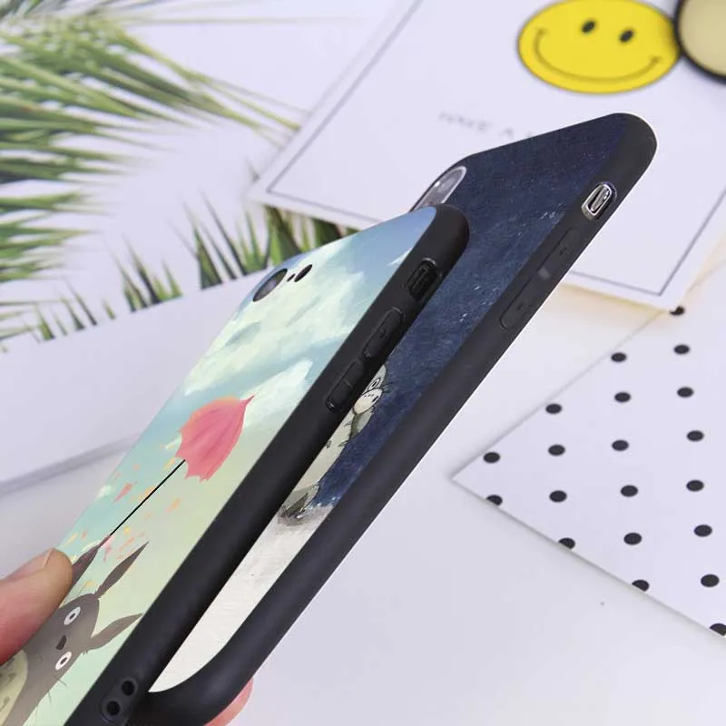 Totoro Anime Phone Case for iPhone 11 pro max X XS MAX XR 7 8 6 6S plus 5S SE Soft silicone Cover |