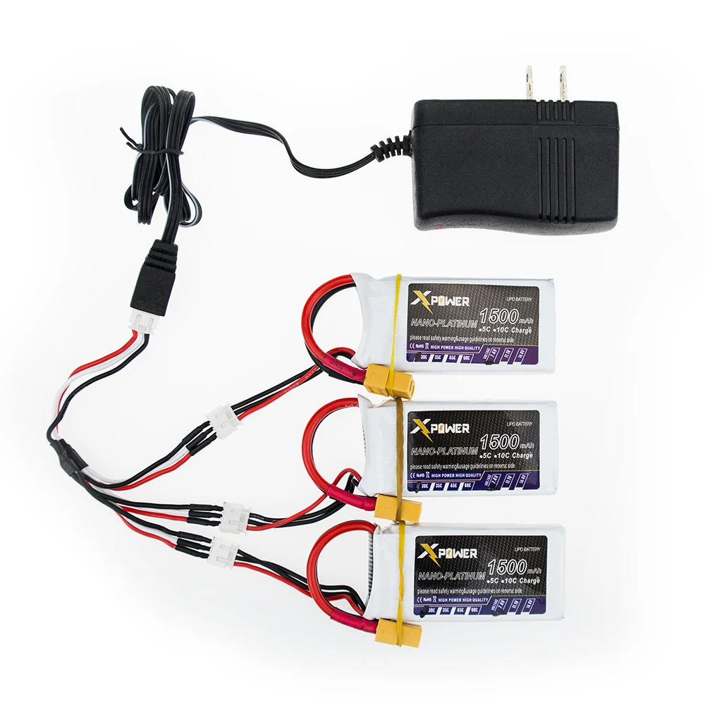 7 4 V 1500mAh 2s lipo батарея 30C max 35C Xpower батареи XT60 / T разъем для радиоуправляемого