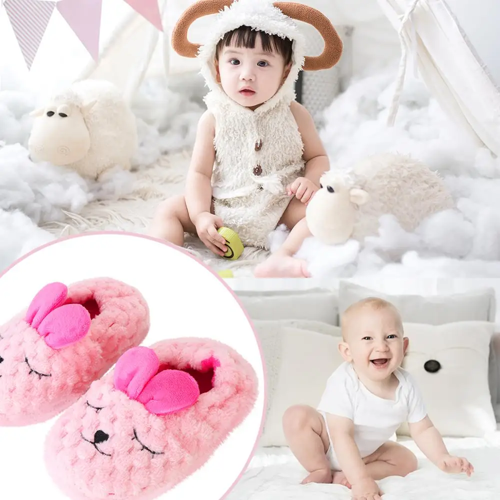 Детская Хлопковая обувь Puseky домашние тапочки для мальчиков и девочек с милыми