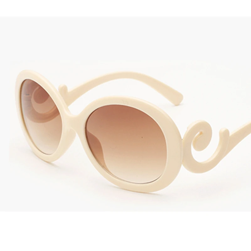 Роскошные круглый над Размеры d солнцезащитные очки Для женщин Винтаж большой
