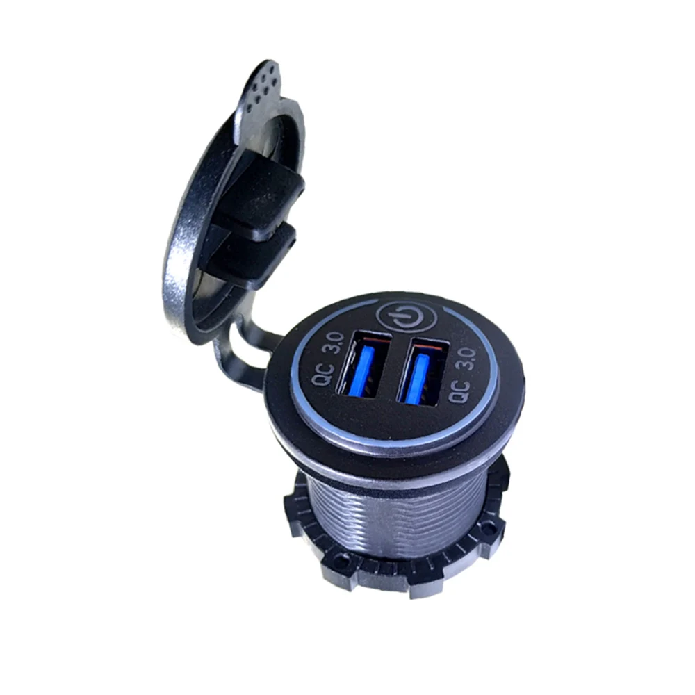 QC3.0 два порта USB зарядное устройство гнездо адаптера питание на выходе