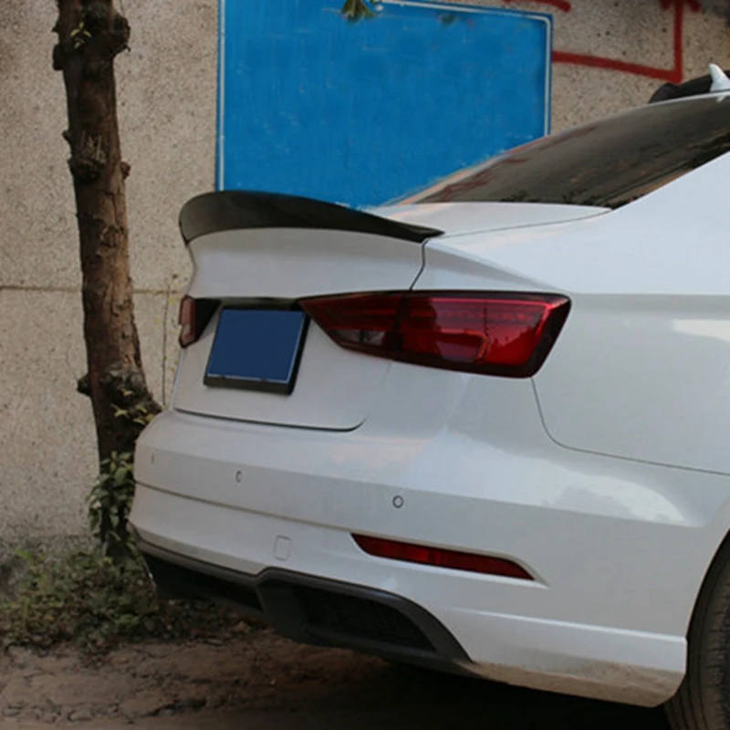 Для Audi A3 4 Двери Седан 2013-2017 HK стиль высокое качество углеродное волокно заднее