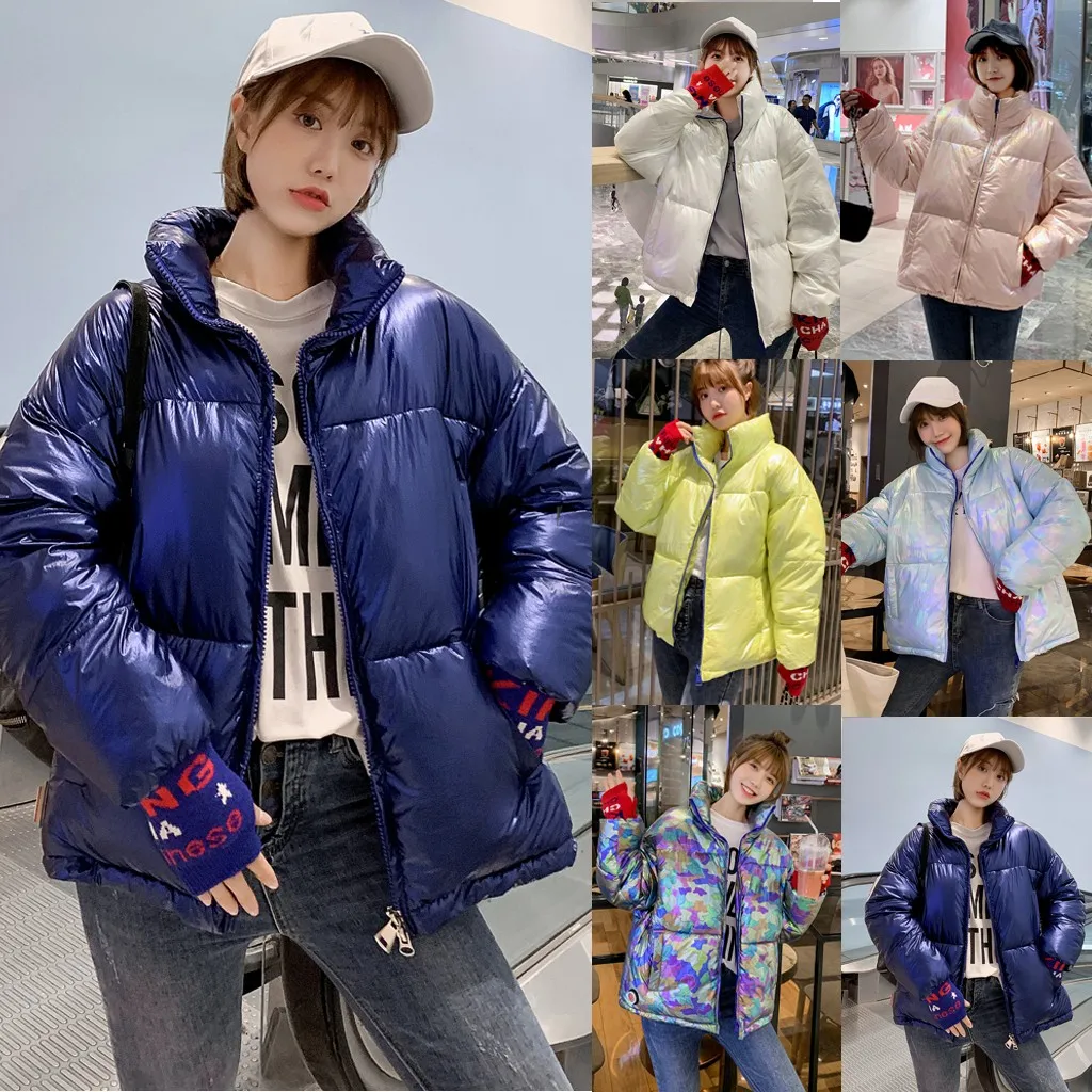 Зимние парки с воротником-стойкой женские теплые пальто водонепроницаемые