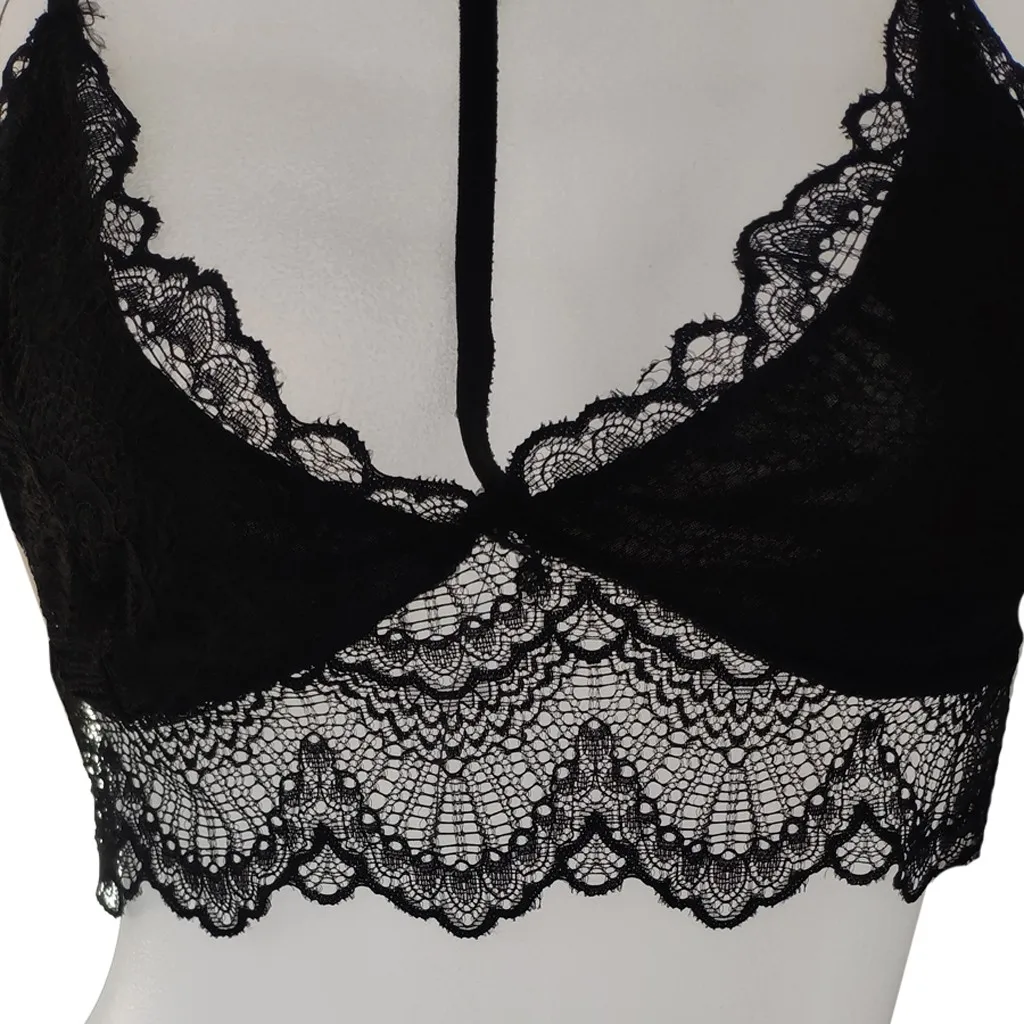 

Lingerie Set Sexy Push Up Bra Panty Set Lenceria Floral Lace Underwear Women Set Sexy Choker Bandage Bra Brief Sets Lenceria