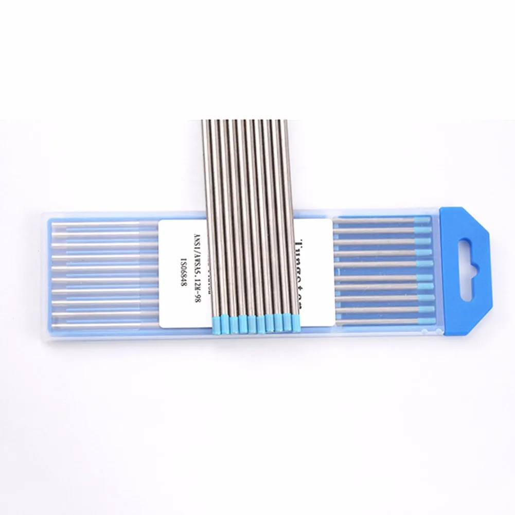 

10PCS WL20 Tungsten Welding Electrode Tig Rod 1.0/1.6 /2.0/2.4/3.0/3.2/4.0*150mm For Carbon Steel Stainless Steel Copper Alloy