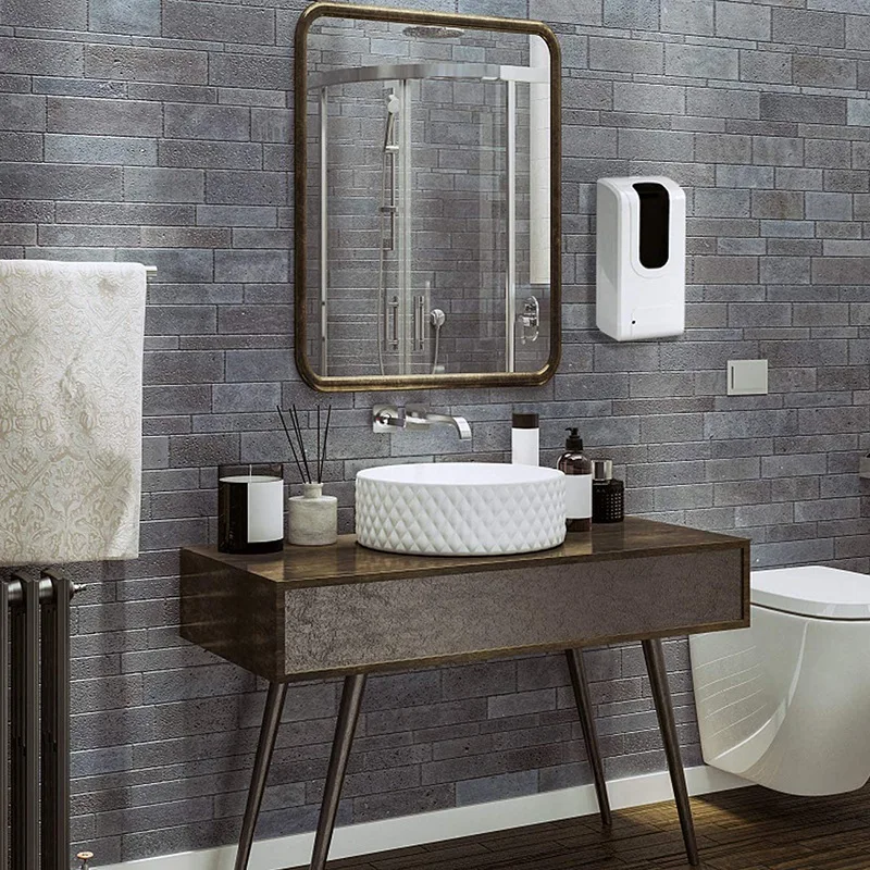 

Automatic Soap Dispenser with 1000ML Large Volume, Wall Mount Touchless Liquid Soap Dispenser for Bathroom, Office
