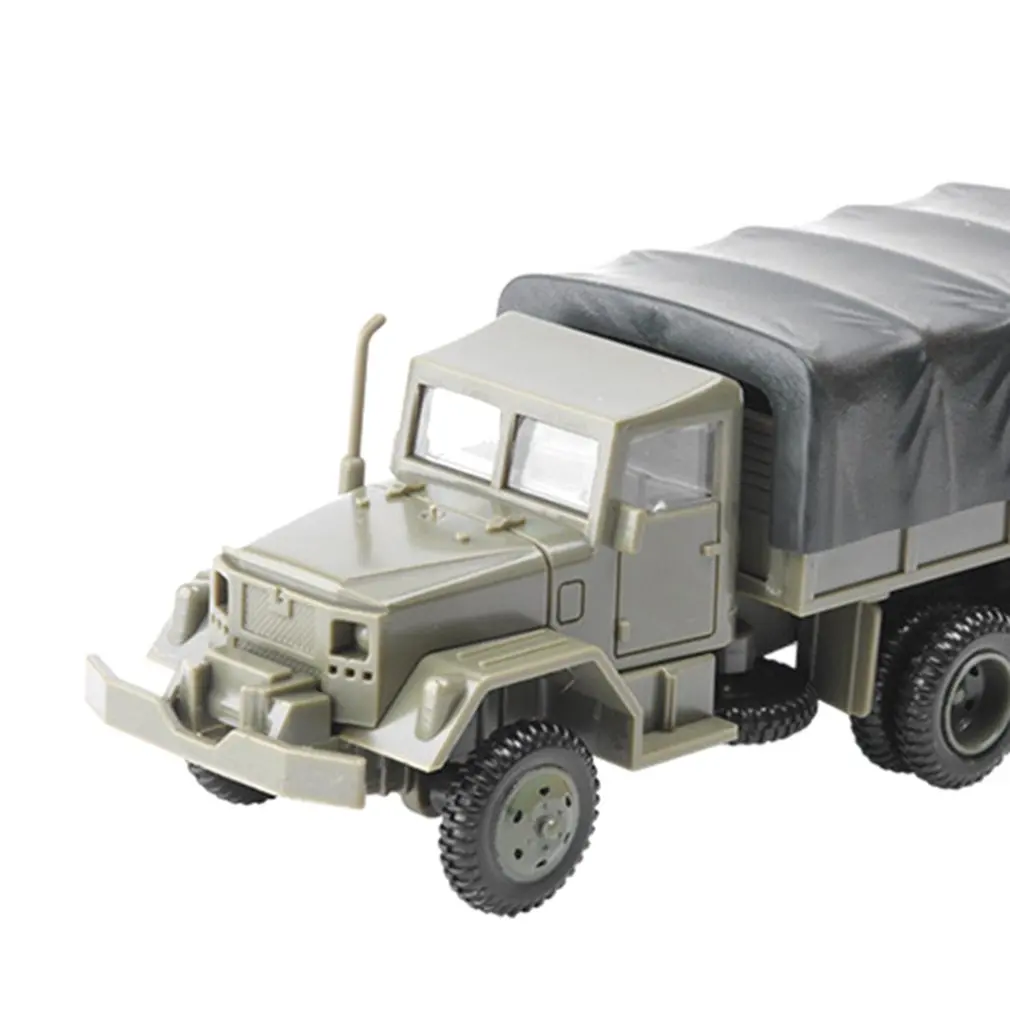 1:72 M35 Cami&oacute;n Militar 4D veh&iacute;culo blindado de ruedas montaje libre de goma modelo de juguete militar regalos para coche-2