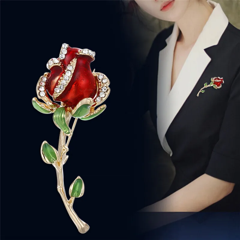 Подарки на день Святого Валентина эмалированные красные искусственные