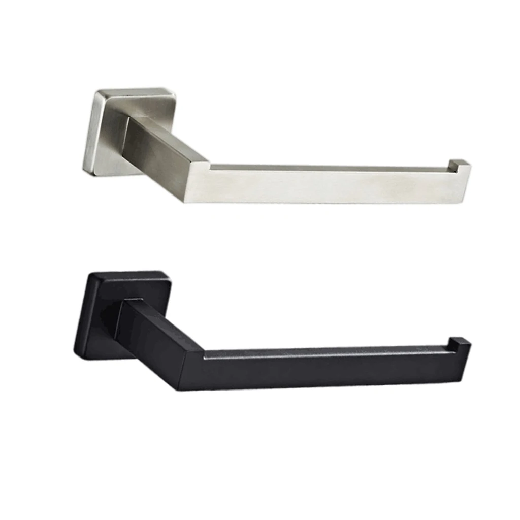 

Stainless Steel Wall Mount Towel Rack Toilet Paper Holder for Home Bathroom Kitchen Bedroom Contemporary Style