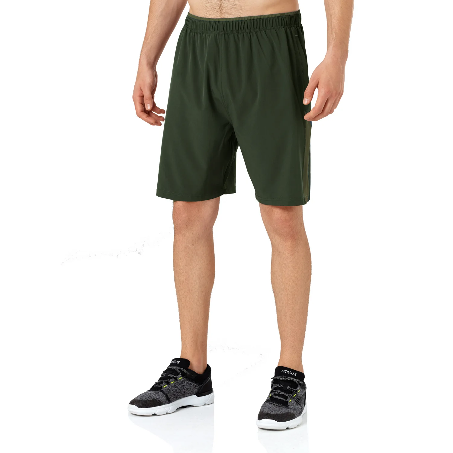 

men's loose thin fitness knee length pants casual breathable shorts summer running sports shorts quick-drying