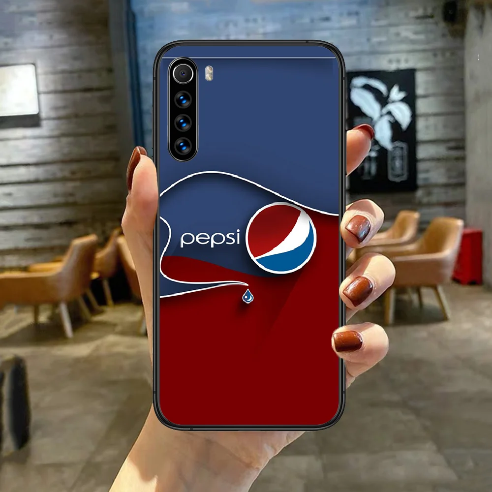

Luxury Bestselling Pepsis-Cola Phone Case Cover For XIAOMI Redmi Note 3 4 4X 5 6 7 8 9 Pro T S Max black Cover Soft Funda