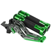 zx636r zx6rr motorcycle cnc brake clutch levers handlebar knobs handle hand grip ends for kawasaki zx636r zx6rr 2005 2006