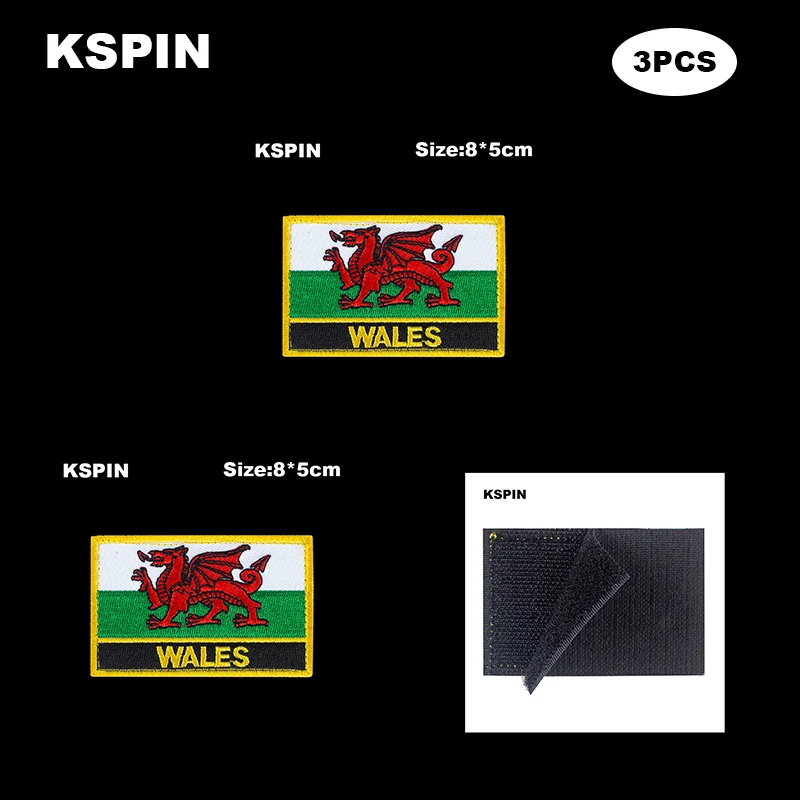 Прямоугольная искусственная петля с липучками для Румынии значки нарукавник 3D