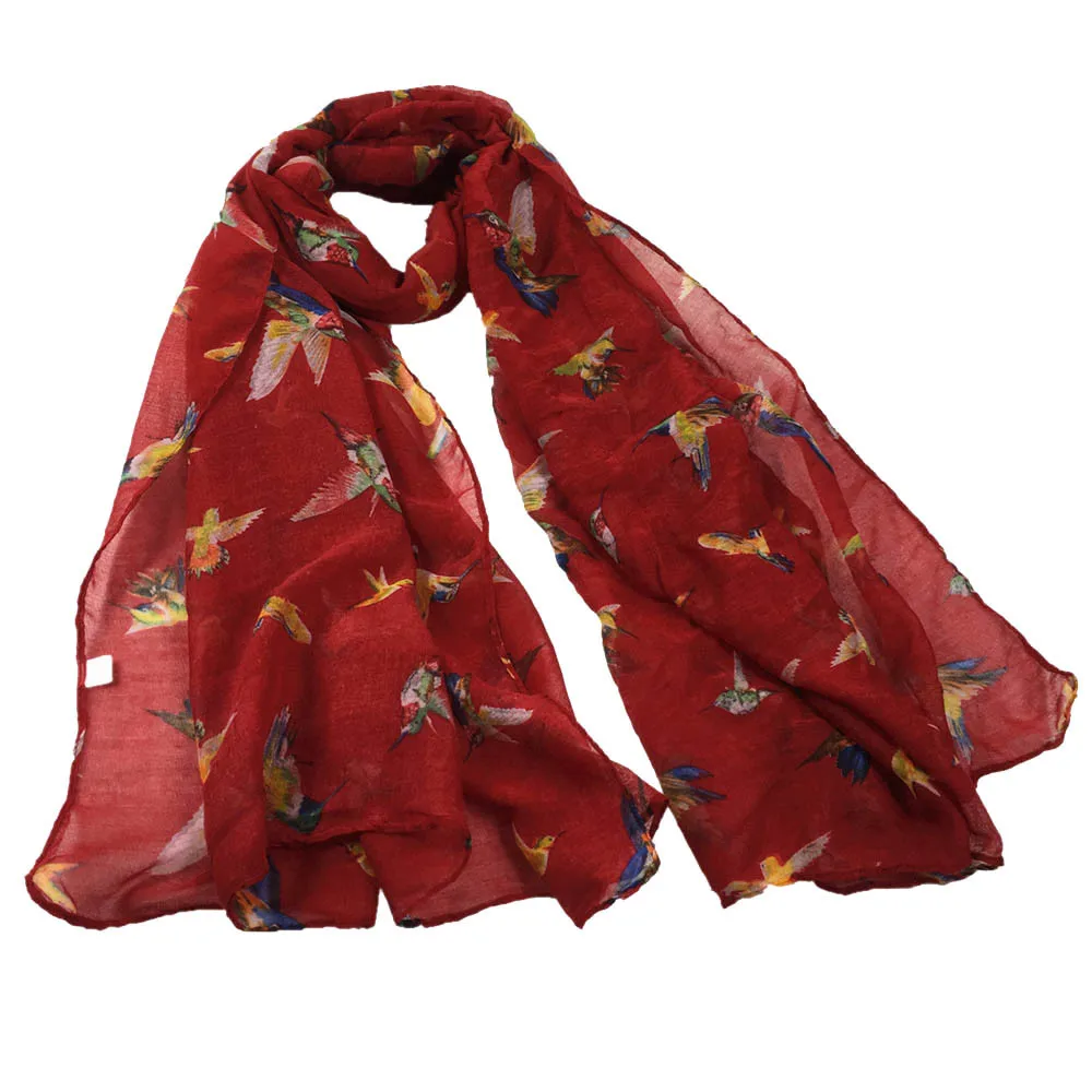 Thin Shawls Floral Print Satin Scarf Elegant Women Printing Long Soft Paris Yarn Wrap Shawl Stole Pashmina Scarves | Аксессуары для