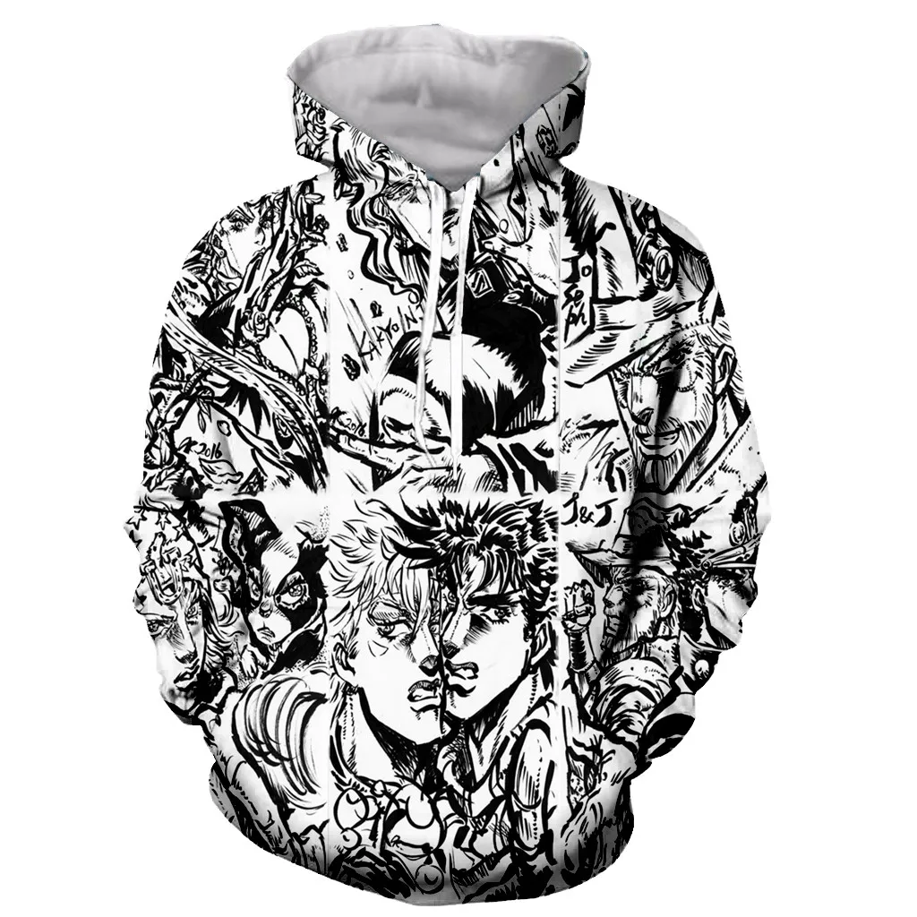 Новое поступление JoJo невероятное приключение аниме harajuku стиль Объёмный рисунок