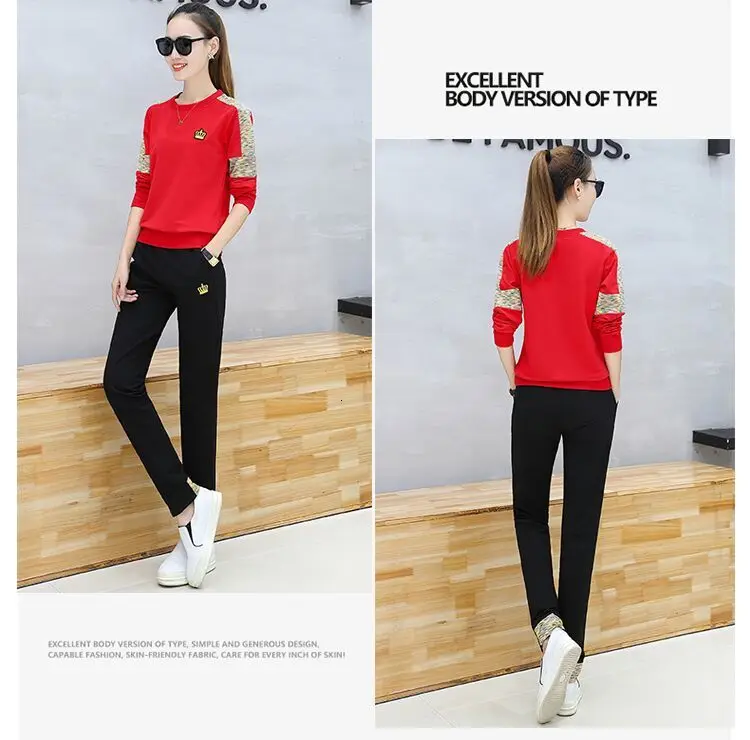 Pants and Top Set for Women's Women's Winter Suit Outfit Tracksuit Sportswear Co-ord Set Plus Size Large Print Clothing