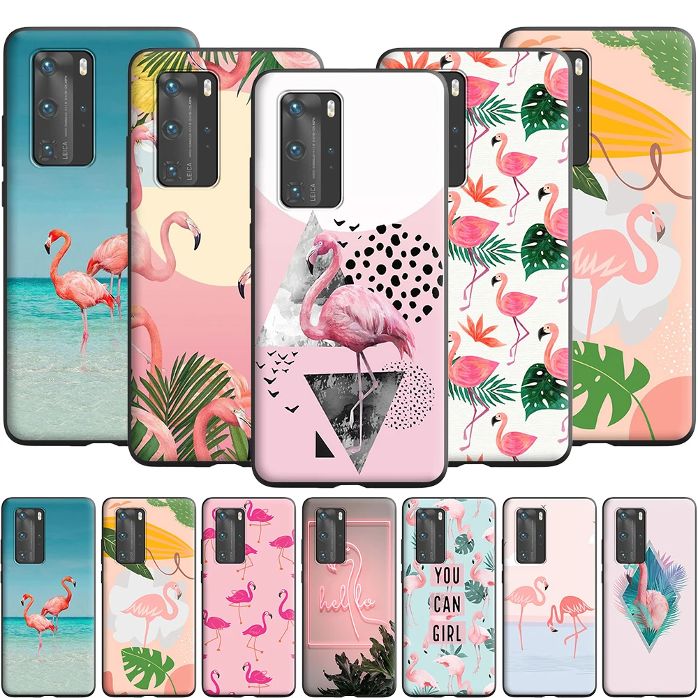 Розовый Красный силиконовый чехол для Huawei Nova 6 7 SE 2 2i 3 3i 4 4E 5 5i 5T Lite Pro Smart | Мобильные
