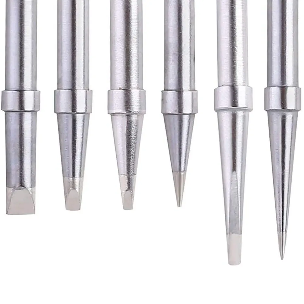 

6PCS Soldering Iron Tips Set ET Welding Replacement Accessory Soldering Solder Tip For Electric Soldering Iron PES51 LR21
