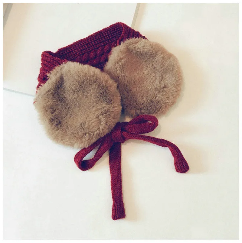 Осенне зимний вязаный детский шарф модный однотонный в Корейском стиле с кольцом