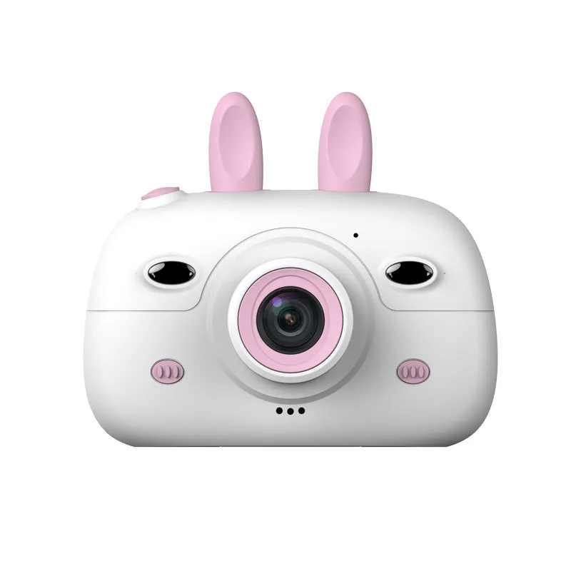 Pink without TF card 18MP 2,4 дюймов детская мини-камера с цифровым двойным объективом HD камера для фото-видео TF карта Поддержка маленьких зеркальных фотокамер подарки для детей на день рождения - Цвет: Pink without TF card