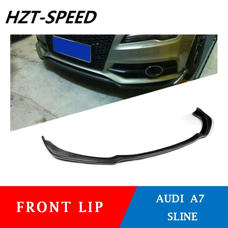 Спойлер для переднего бампера из углеродного волокна/CF Audi S7 A7 S line 2012 2013 2014