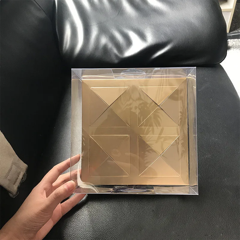 4/6 Cavity Cake Boxes with Clear Window Transparent Plastic Gift Mooncake Egg Puff Packaging for Wedding Birthday Party | Дом и сад