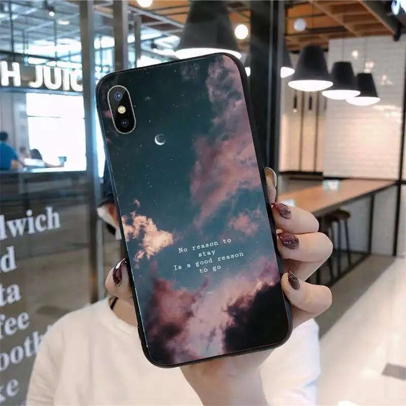 

Sky inspirational quotes text Phone Case for iPhone 11 12 pro XS MAX 8 7 6 6S Plus X 5S SE 2020 mini