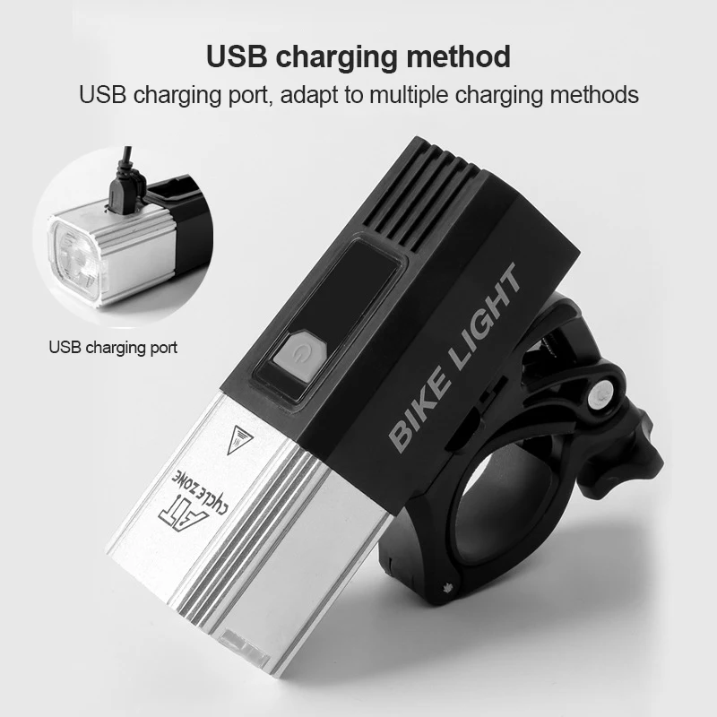 

2021 Bicycle USB Night Riding Equipment Strong Light Outdoor Waterproof Flashlight Strong Light Outdoor Waterproof Flashlight