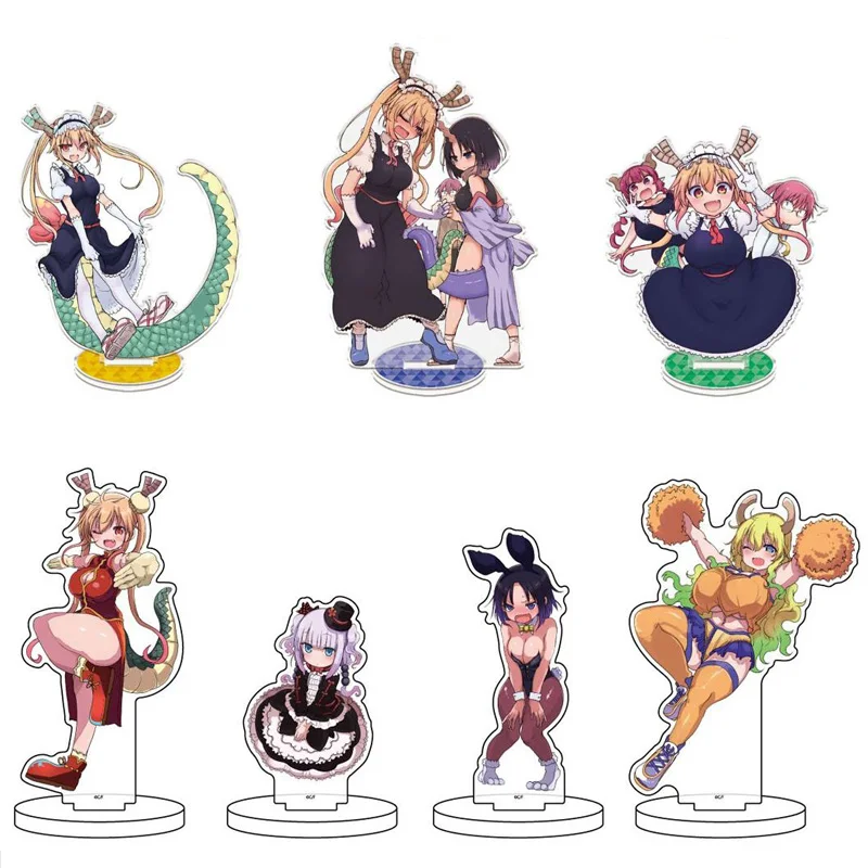 

Anime Miss Kobayashi's Dragon Maid Toru Kanna Kamui Acrylic Stand Figure Model Plate Display Tabletop Decor Cartoon Cosplay Toy