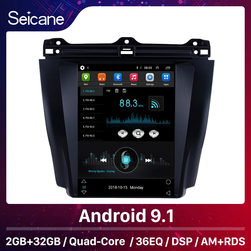 Автомобильный радиоприемник Seicane для Honda Accord 7 Android 9 1 дюйма автомобильный с
